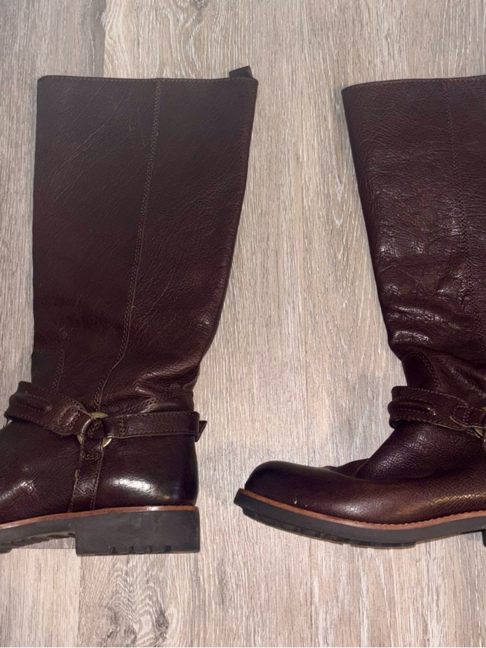 Coach Brown Leather Riding Boots
